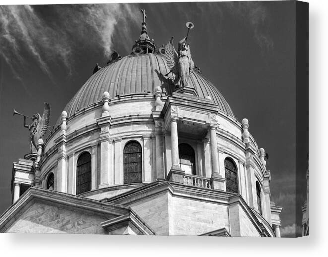 Our Lady Of Victory Canvas Print featuring the photograph Our Lady of Victory Basilica 2 by Peter Chilelli