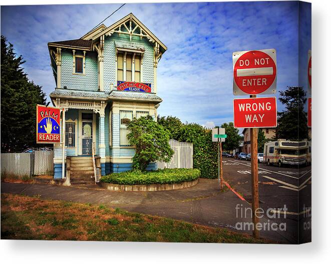 American Canvas Print featuring the photograph Palm Reader House by Craig J Satterlee