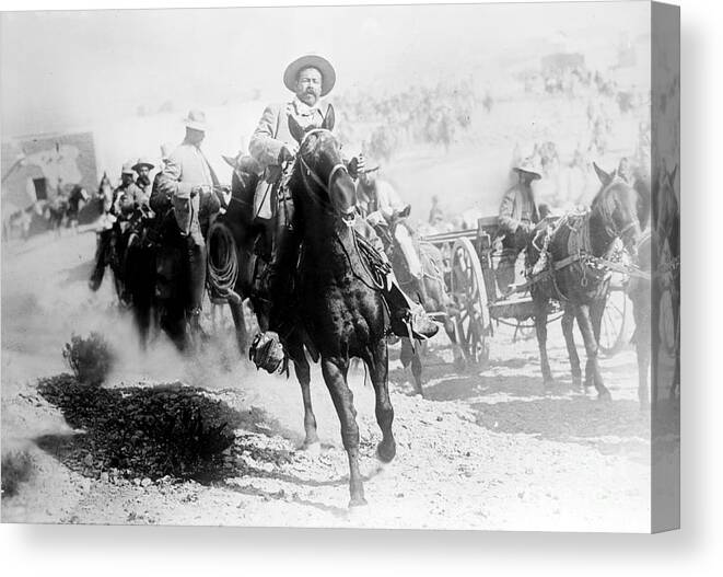 History Canvas Print featuring the photograph Pancho Villa, Mexican Revolutionary by Science Source