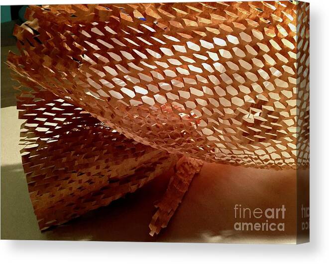 Color Texture Pattern Light Canvas Print featuring the photograph Paper Series 1-9 by J Doyne Miller