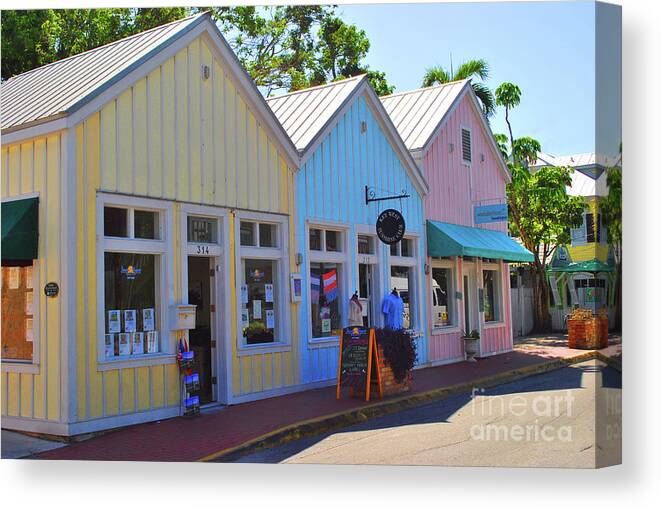 Pastel Canvas Print featuring the photograph Pastel Row by Jost Houk