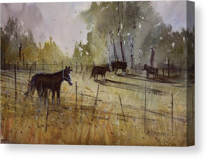 Paintings Canvas Print featuring the painting Pastoral by Ryan Radke