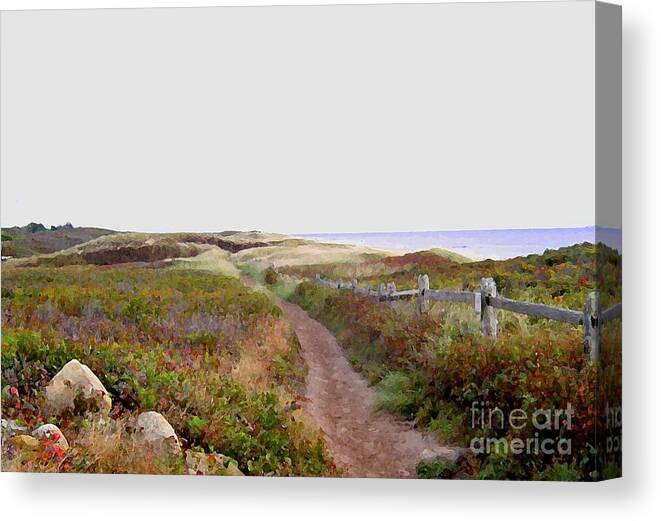 Digital Photography Canvas Print featuring the photograph Peaceful Path by Susan Strickland