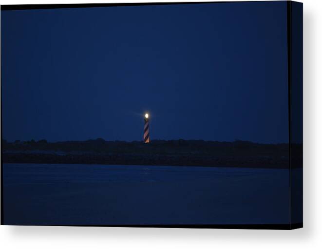 Night Canvas Print featuring the photograph Predawn At the Matanzas Inlet by Kenneth Albin