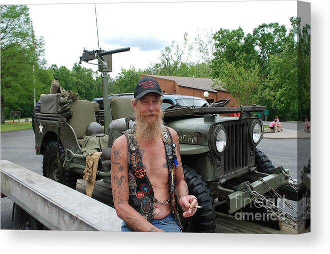 Jeeps Canvas Print featuring the photograph Ready by Jim Goodman