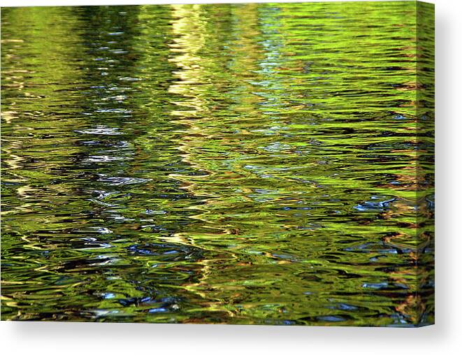 Water Canvas Print featuring the photograph Reams of Light by Lynda Lehmann