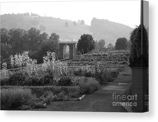 Black And White Canvas Print featuring the photograph Retreat by Eric Liller