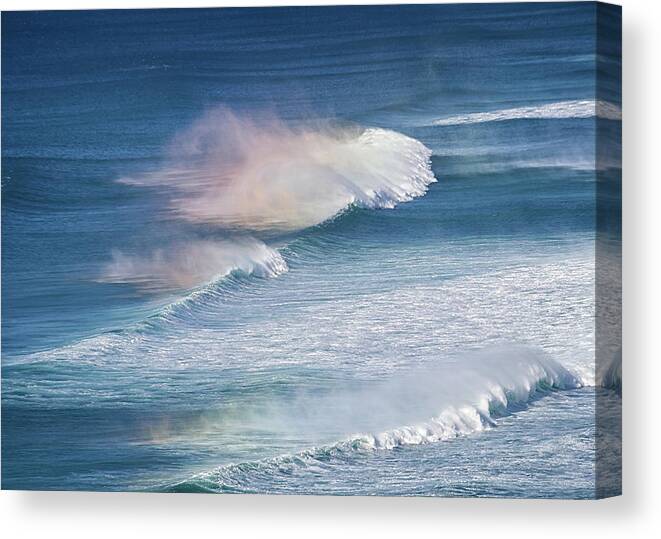 Surf Canvas Print featuring the photograph Riding the Waves by Shirley Mitchell