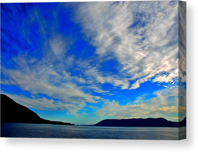 San Juan Islands Canvas Print featuring the photograph San Juan Ferry Ride by Craig Perry-Ollila