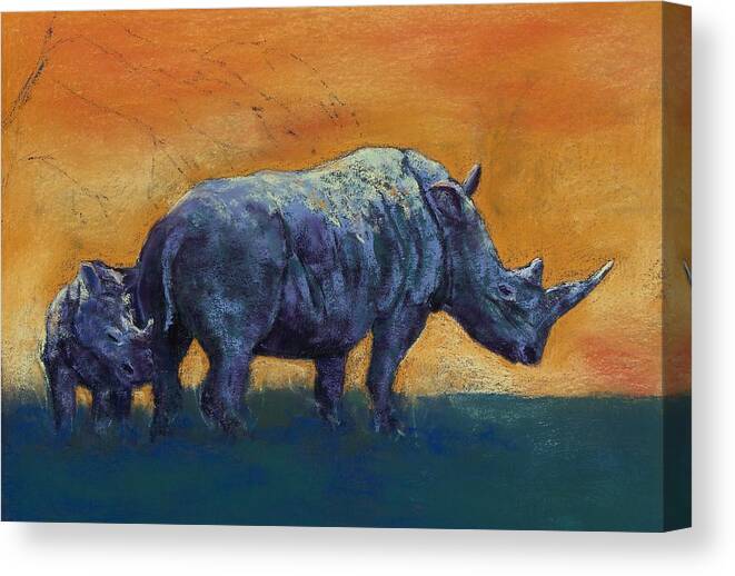 Animal Canvas Print featuring the painting Sanctuary by Celene Terry