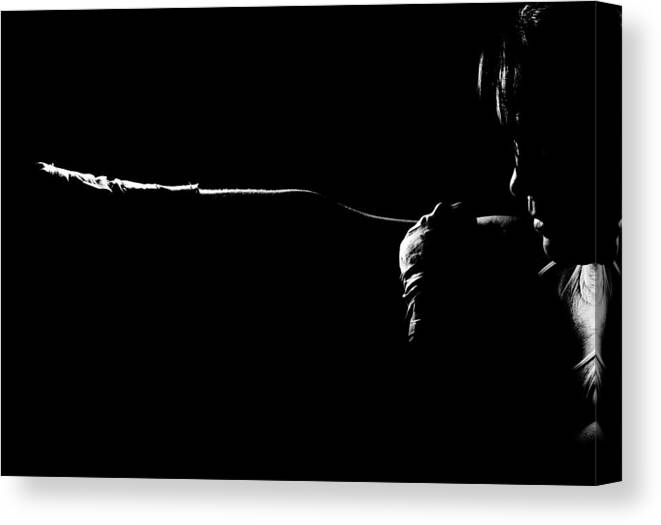 Boxing Canvas Print featuring the photograph Shadow Boxing by Scott Sawyer