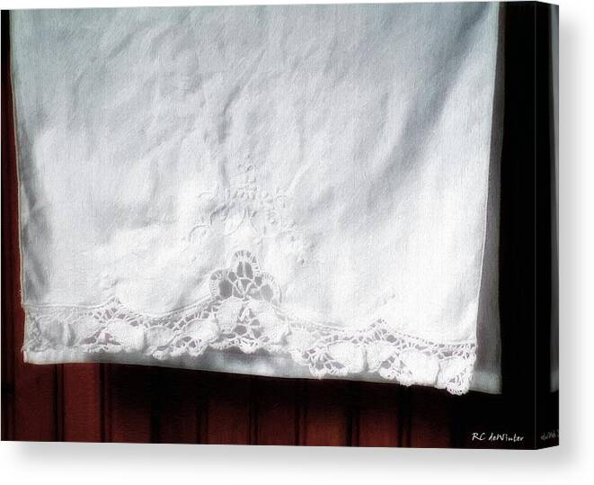 Bedding Canvas Print featuring the painting Simple Elegance by RC DeWinter