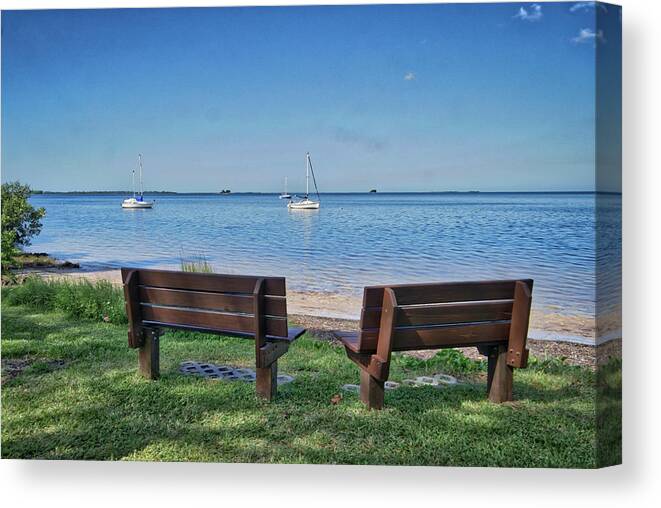 Aurorahdr 2017 Canvas Print featuring the photograph Sit and relax by Jane Luxton