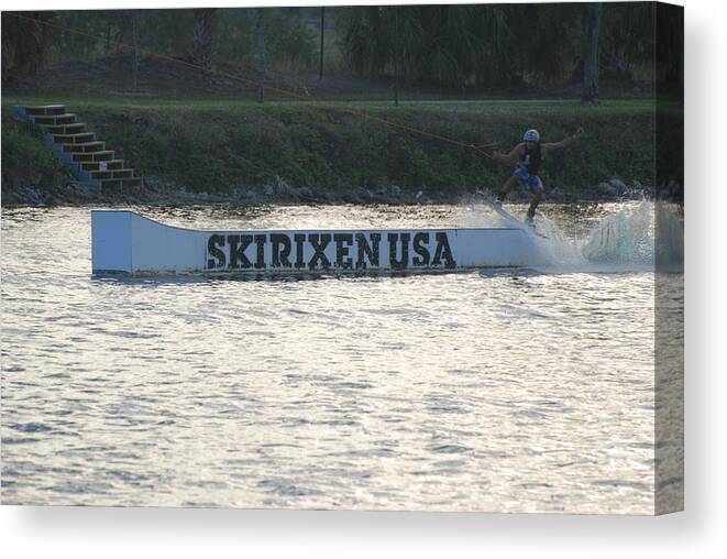 Waves Canvas Print featuring the photograph Skirixen Usa by Rob Hans