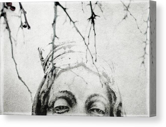 Surreal Statue Canvas Print featuring the photograph Sleep Walk by Sharon Kalstek-Coty