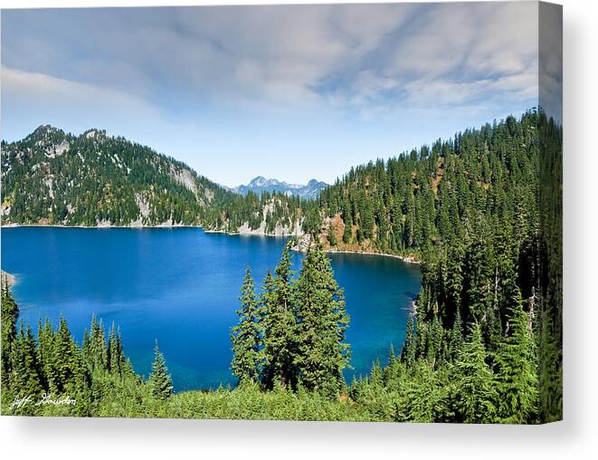Alpine Canvas Print featuring the photograph Snow Lake by Jeff Goulden