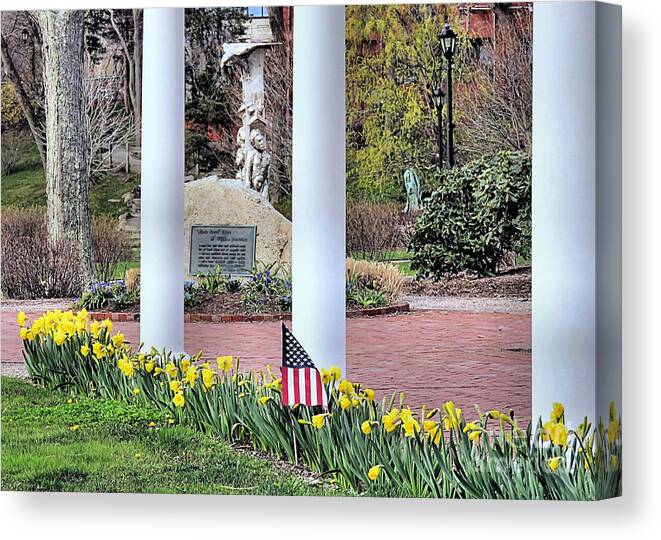Spring Canvas Print featuring the photograph Spring in Brewster Gardens by Janice Drew