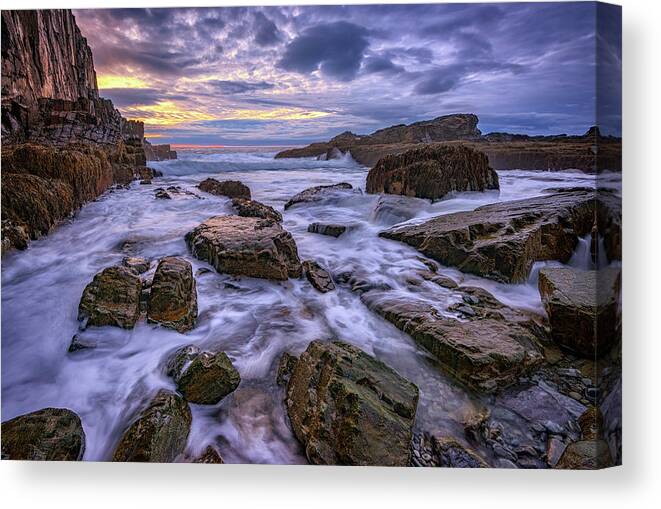 Sunrise Canvas Print featuring the photograph Spring Morn at Bald Head Cliff by Rick Berk