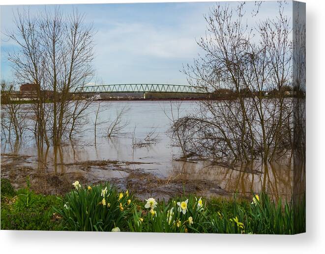 Marietta Canvas Print featuring the photograph Springtime Flooding by Holden The Moment