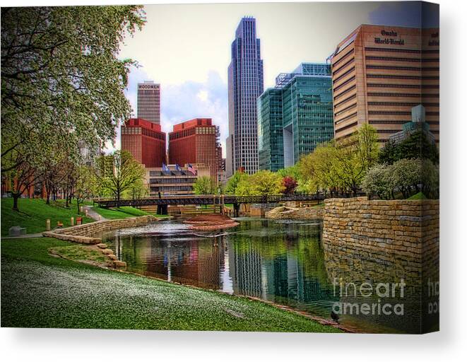 Springtime Canvas Print featuring the photograph Springtime in Omaha by Elizabeth Winter
