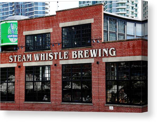 Toronto Canvas Print featuring the photograph Steam Whistle Brewing by Debbie Oppermann