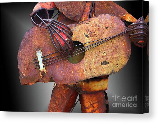 Guitar Canvas Print featuring the photograph Steel Guitar - or - Too many fingers and not enough strings by Tim Hightower