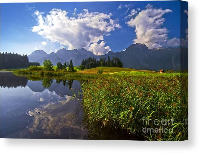 Austria Canvas Print featuring the photograph Summer Day by Sabine Jacobs