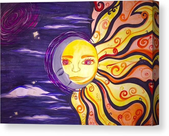 Sun And Moon Canvas Print Canvas Art By Gabby Fuller