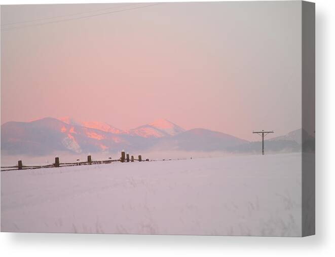 Troystapek Canvas Print featuring the photograph Sun Up on 12th by Troy Stapek