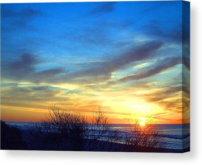 Dunes Canvas Print featuring the photograph Sunrise Dune I I by Newwwman