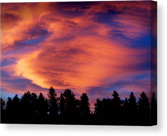 Colorado Canvas Print featuring the photograph Sunset is my Favorite Color by Kristin Davidson