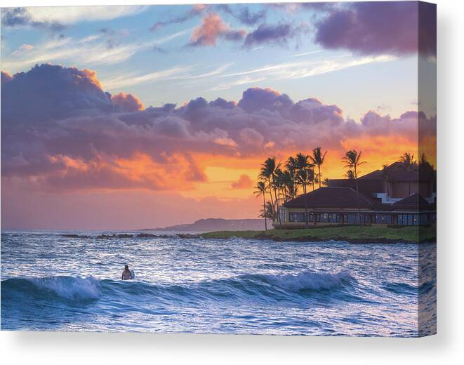 2017 Canvas Print featuring the photograph Surfer's Delight by BJ Stockton