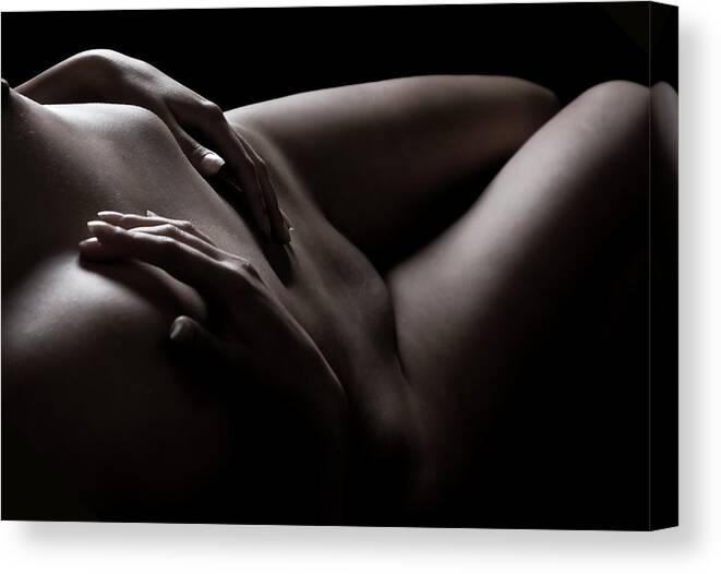 Nude Canvas Print featuring the photograph Sweet Seduction by Vitaly Vakhrushev