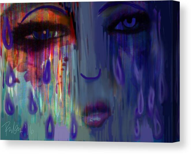 Dream Canvas Print featuring the digital art Tearful Dream by Serenity Studio Art