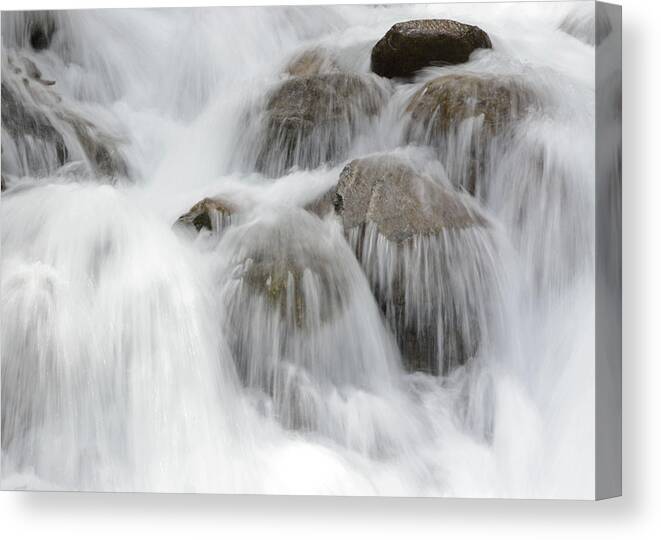 Waterfall Canvas Print featuring the photograph Tears of the Mountain by Whispering Peaks Photography