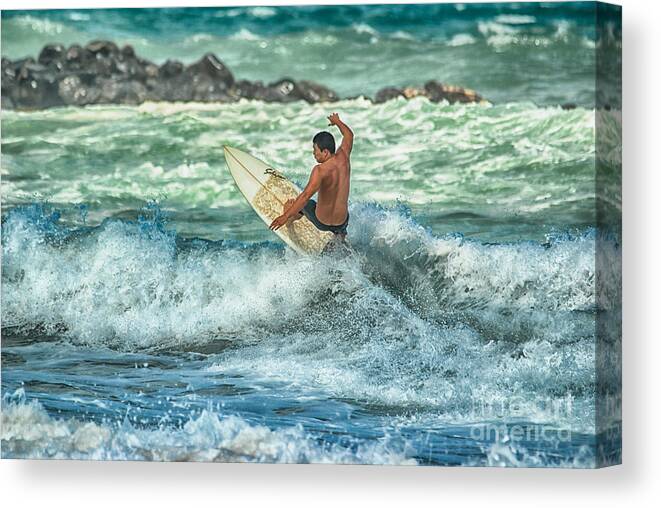 Beach Canvas Print featuring the photograph Testing Balance by Eye Olating Images