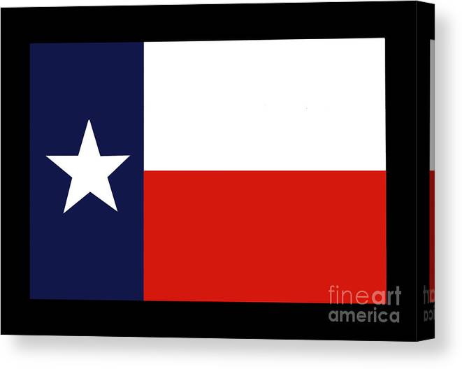 1839 Canvas Print featuring the photograph Texas:lone Star Flag, 1839 by Granger
