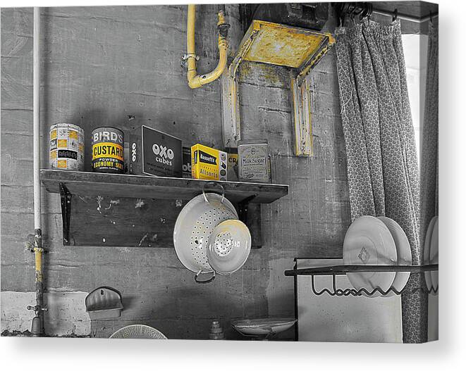 The Art Of Welfare Canvas Print featuring the photograph The Art of Welfare. Kitchen for all. by Elena Perelman
