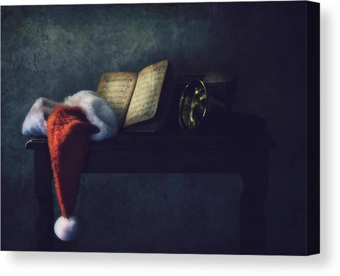Christmas Canvas Print featuring the photograph The Bell by Delphine Devos
