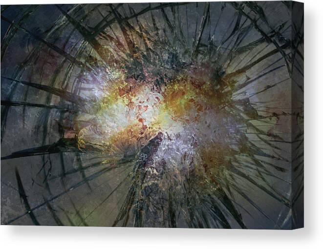 Walter's Falls Canvas Print featuring the photograph The Big Bang by Richard Andrews
