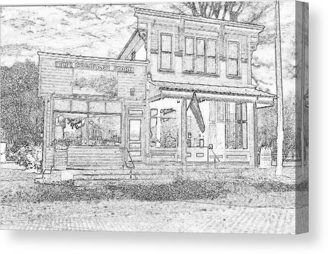  Canvas Print featuring the photograph The Company Store by Rick Redman