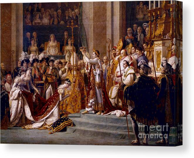 History Canvas Print featuring the photograph The Coronation Of Napoleon by Pierre Belzeaux/Rapho Agence