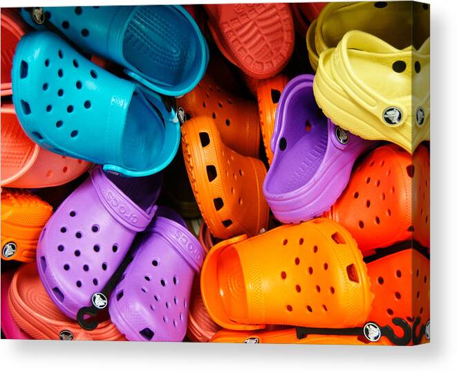 Colorful Canvas Print featuring the photograph The Croc Pit by Edward Myers