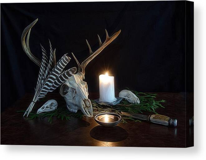 Hunter Canvas Print featuring the photograph The Shrine by Mark Fuller