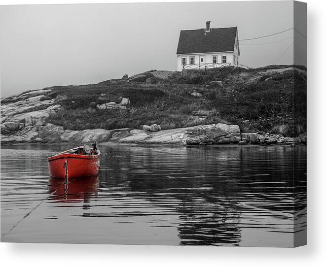 Water Canvas Print featuring the photograph The Splash of Red by Irena Kazatsker