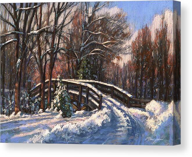 Landscape Painting Canvas Print featuring the painting The Way Home by L Diane Johnson