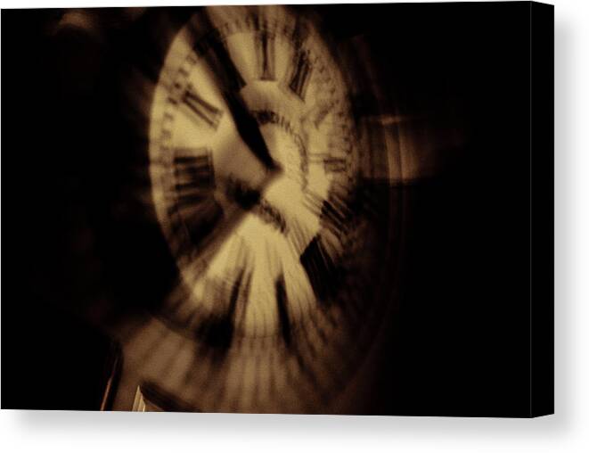 Time Canvas Print featuring the photograph Time II by Grebo Gray