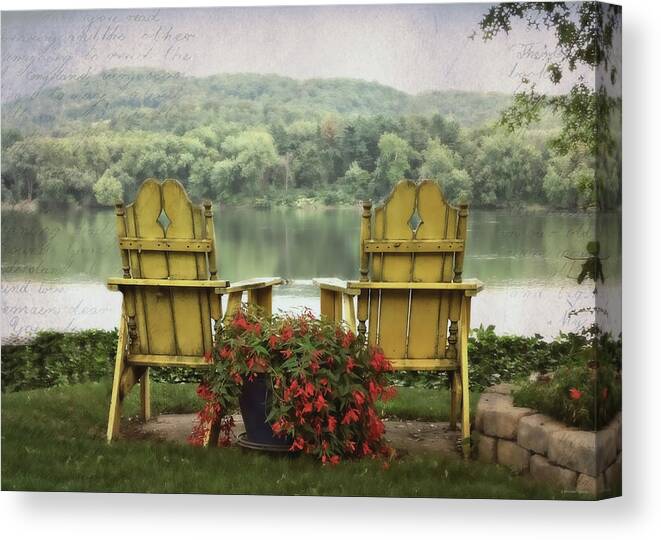 Together Canvas Print featuring the photograph Together by Dark Whimsy
