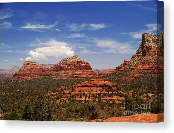 Sedona Canvas Print featuring the photograph Touch The Earth by Linda Shafer