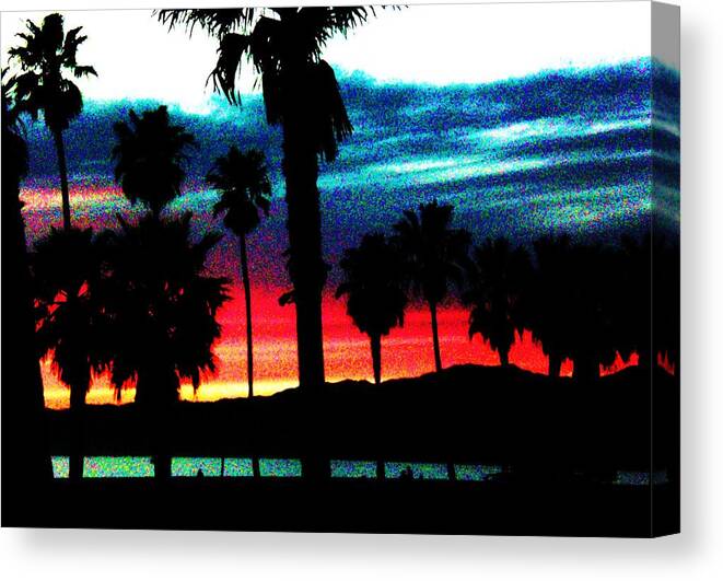 Sunsets Canvas Print featuring the photograph Trilight in Venice by Daniele Smith